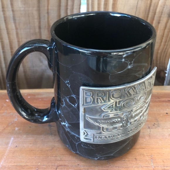 Jeff Gordon Nascar Winston Cup Champion Black Marbled Mug with Pewter Emblems - Picture 2 of 6